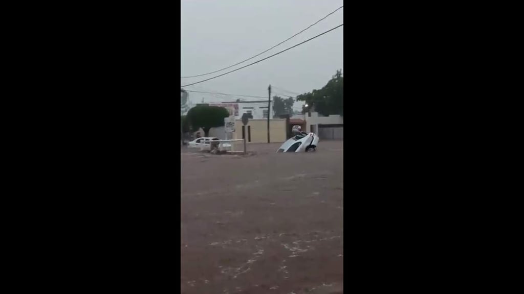 Reportan inundaciones en Sinaloa