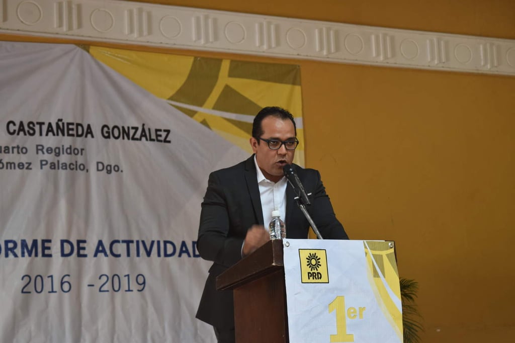 Omar Castañeda rendirá informe de actividades