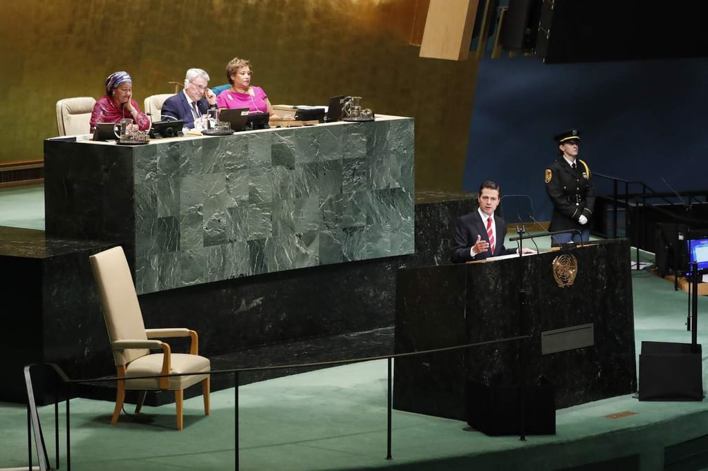 Pide EPN en la ONU atender 'flagelo' del tráfico de armas