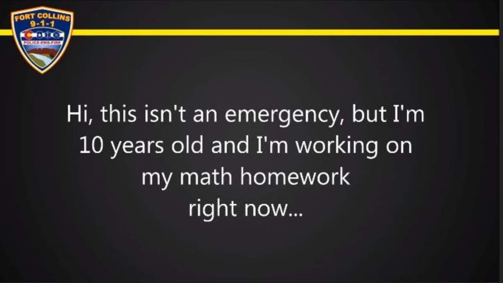 Niño llama al 911 por ayuda con su tarea de matemáticas