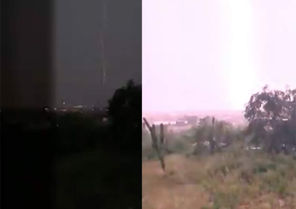 Captan impresionante rayo en Cabo San Lucas