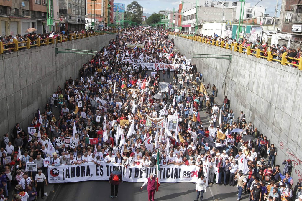 Marcha por 2 de octubre transcurre de forma pacífica