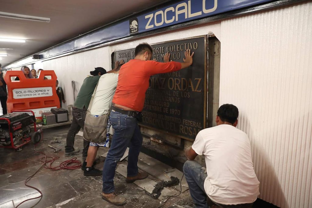 Placas retiradas de Díaz Ordaz serán parte del acervo: Amieva