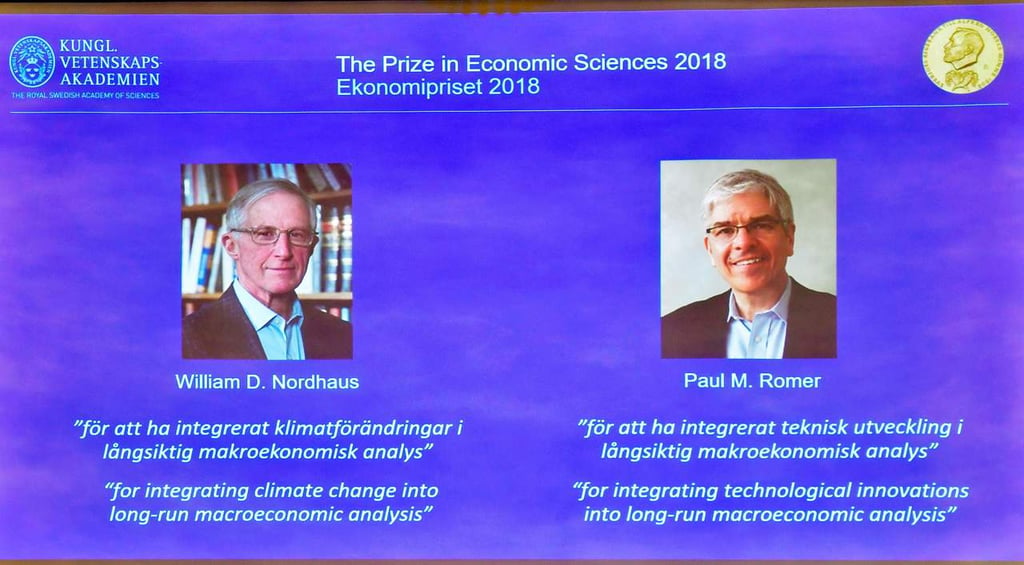 Ganan el Nobel de Economía por vincular el mercado y el cambio climático