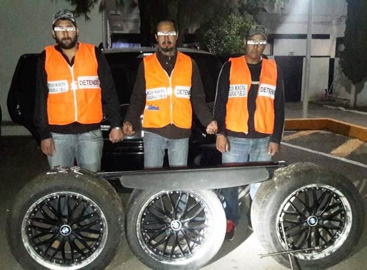 'Cae' trío de ladrones