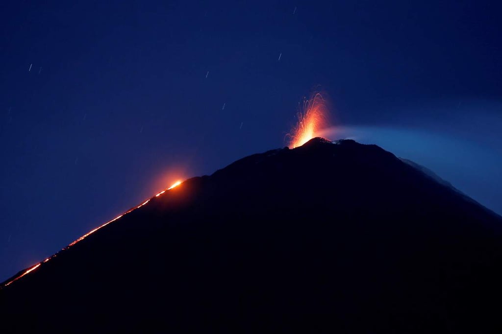 Volcán de Fuego de Guatemala registra descenso de lahares