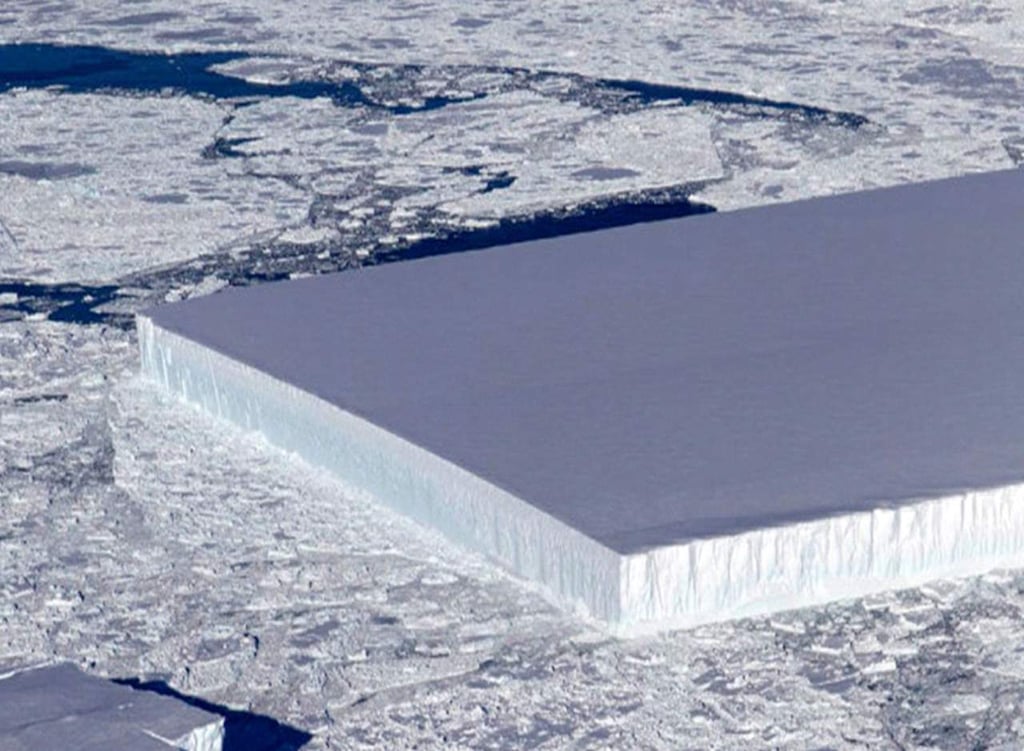 ¿Cómo es posible que haya un iceberg rectangular?