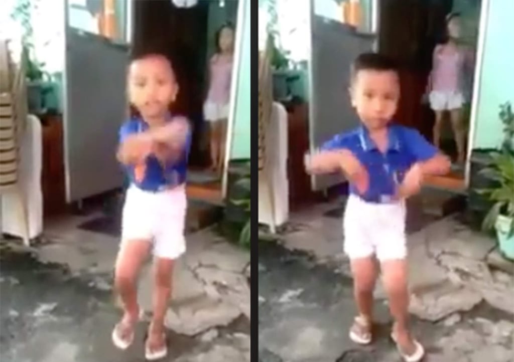 Niño sorprende con su increíble manera de bailar