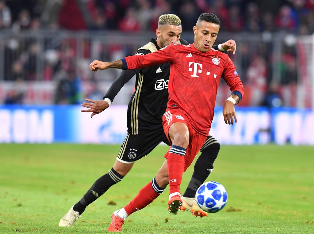 Bayern pierde a Thiago por lesión en el tobillo