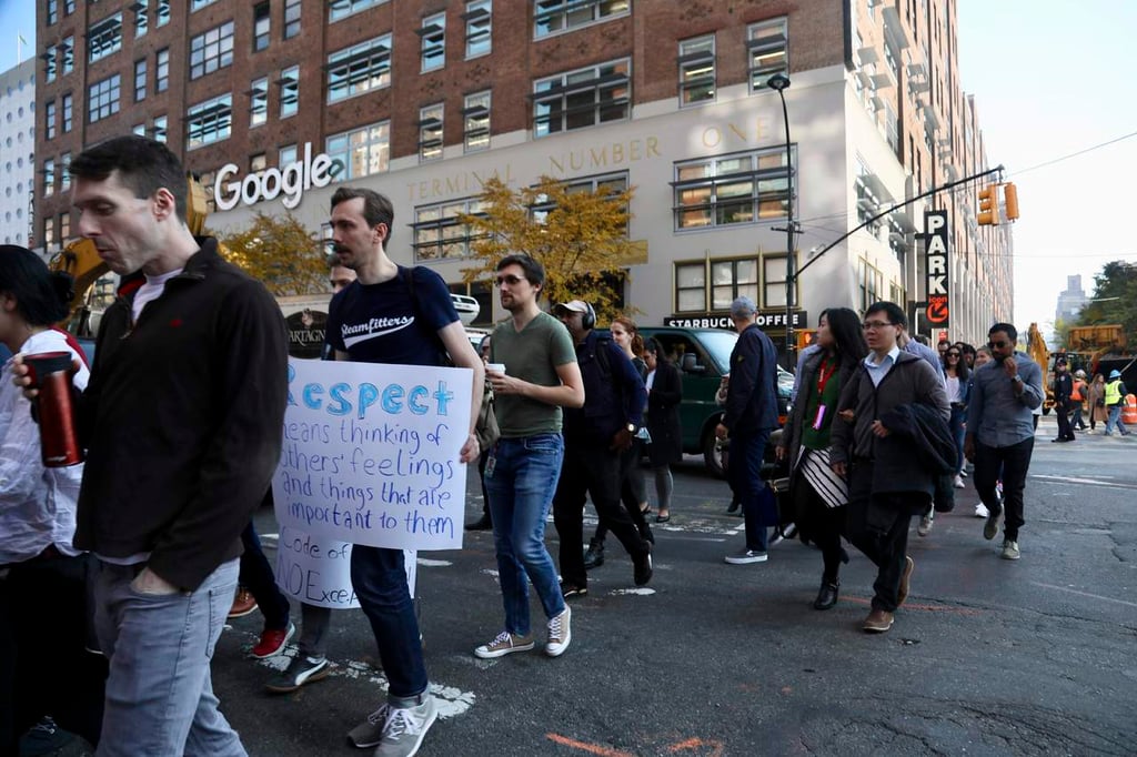 Empleados de Google protestan por casos de acoso sexual