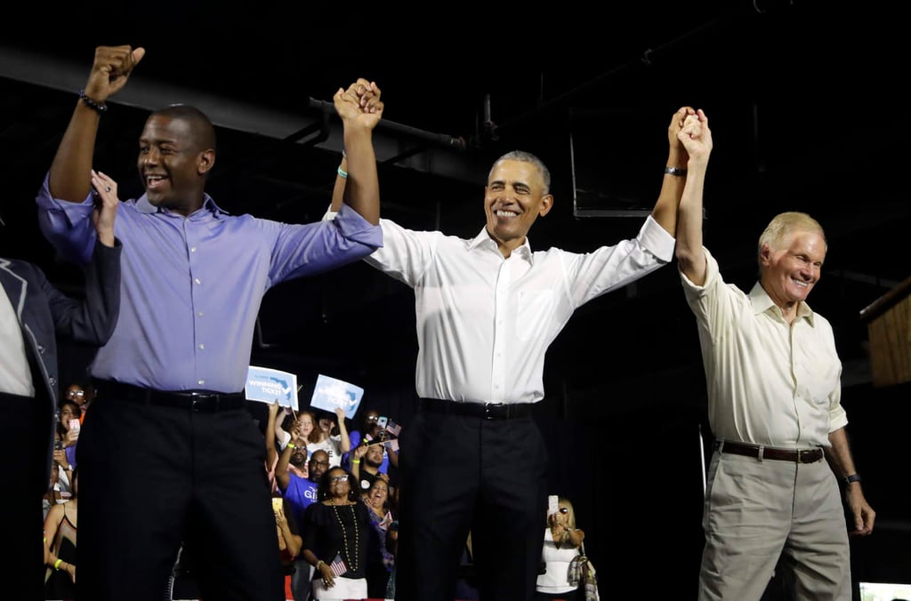 Obama come tacos y apoya a candidatos demócratas en Florida