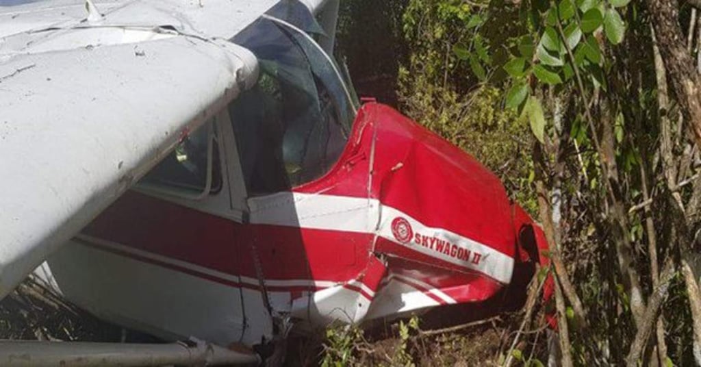 Avioneta en Chiapas se desploma; deja a tres heridos