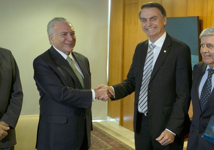 Se reúnen Bolsonaro y Temer