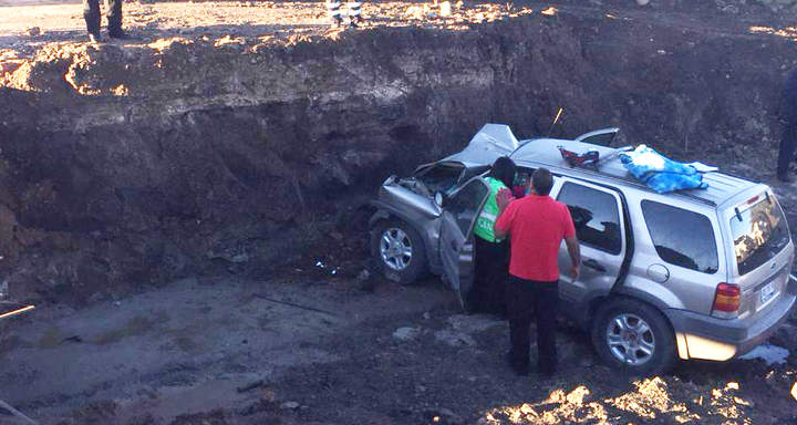 Familia sufre accidente en la Durango-Parral; un muerto y 6 lesionados