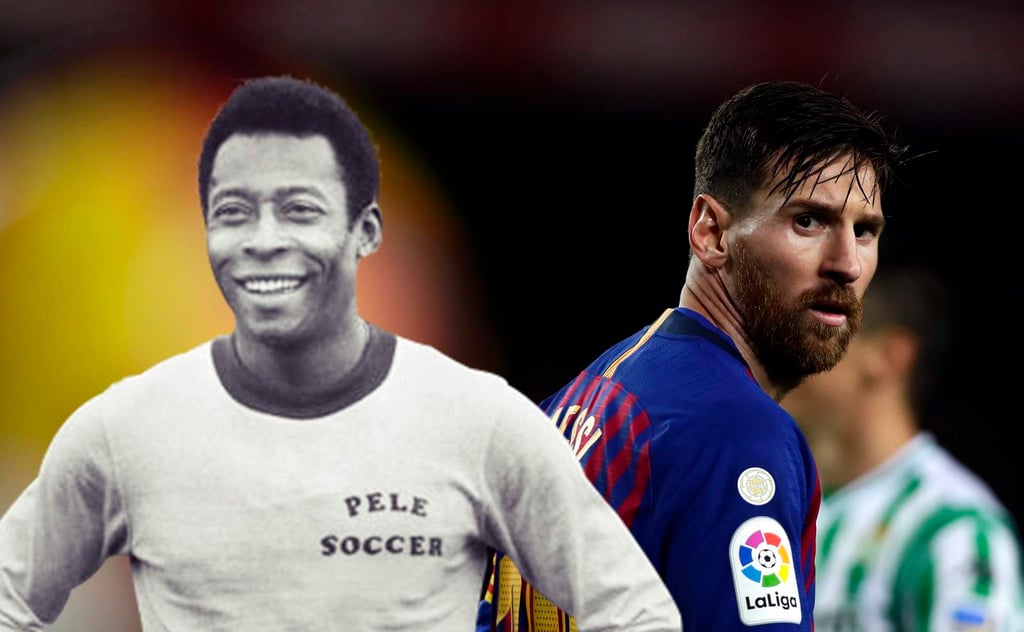 Messi va por récord de goles en un mismo club de Pelé