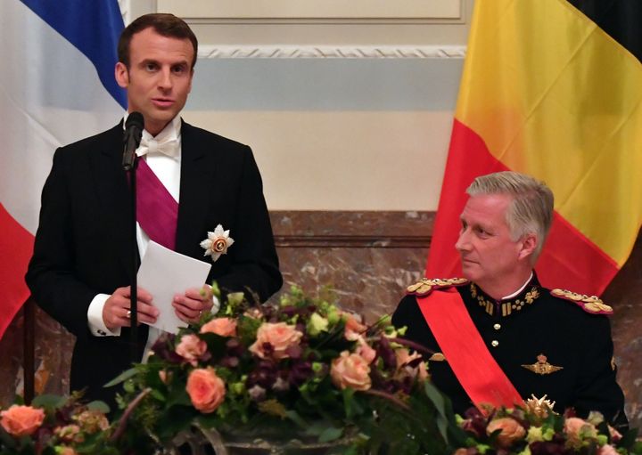Macron pide unidad en visita a Bélgica