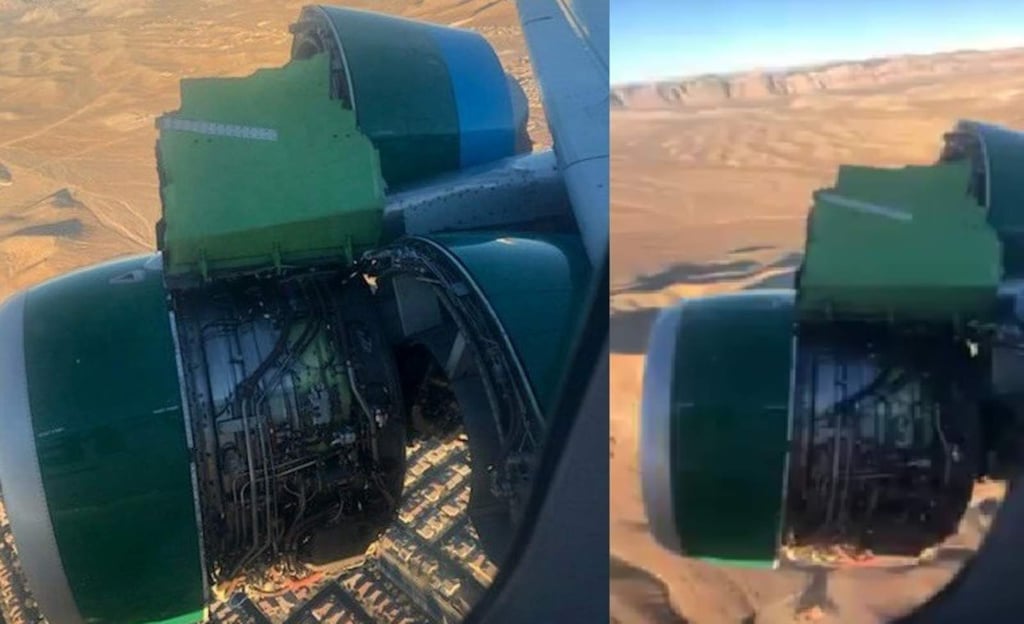 VIDEO: Avión se deshace en pleno vuelo