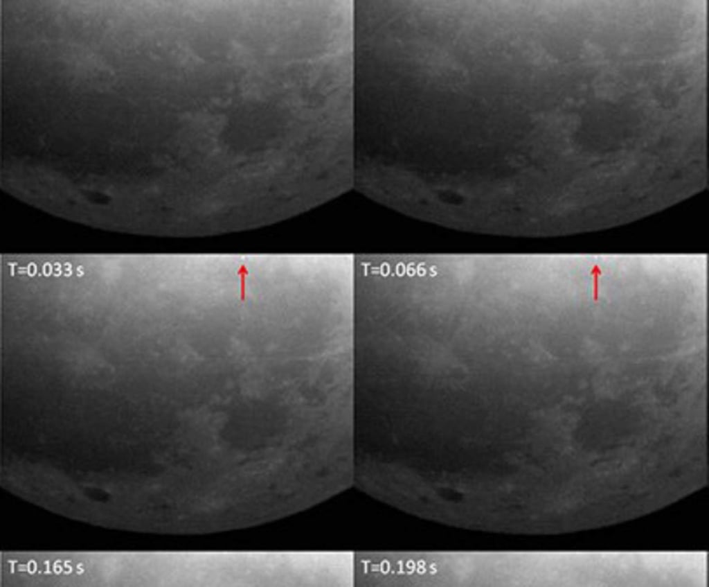 Detectan destellos de impactos en la Luna