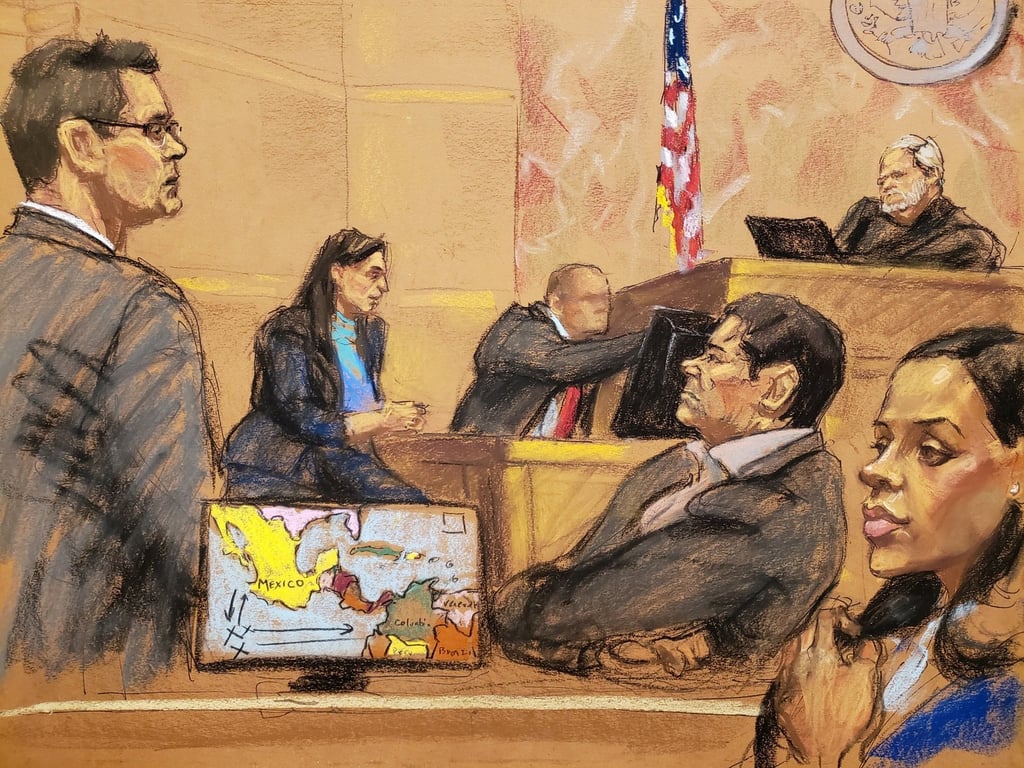 La voz de 'El Chapo' Guzmán se escucha por primera vez en su juicio