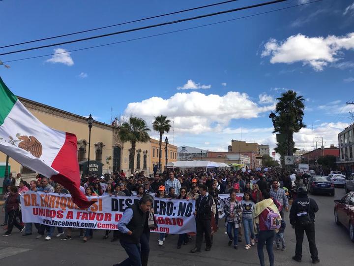 Marchan en apoyo a José Ramón Enríquez