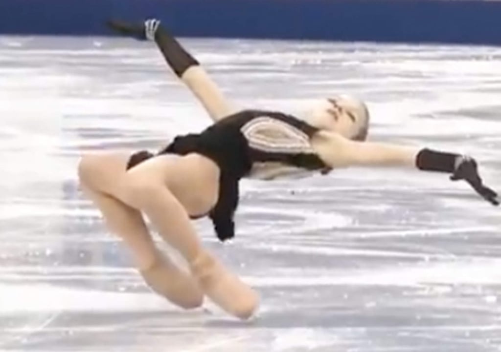 Ella es Sasha Trusova la patinadora que ha impactado en redes