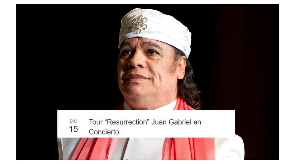 Convocan en redes a 'concierto de resurrección' de Juan Gabriel