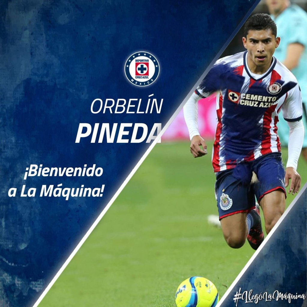 Orbelín Pineda, nuevo jugador de Cruz Azul