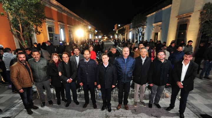 Entrega Aispuro semipeatonalización de calle Hidalgo