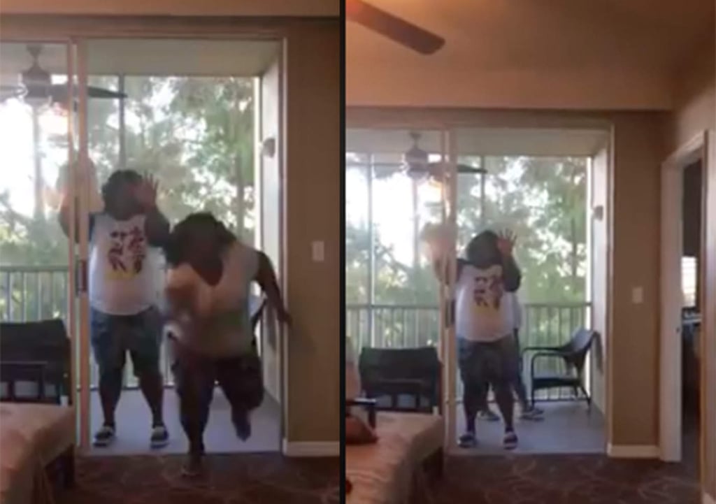 La divertida broma del vidrio invisible se vuelve fenómeno viral