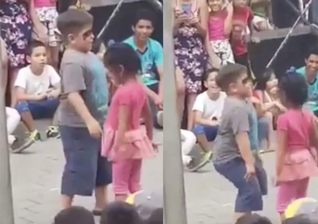 Niño sorprende con su talento para bailar