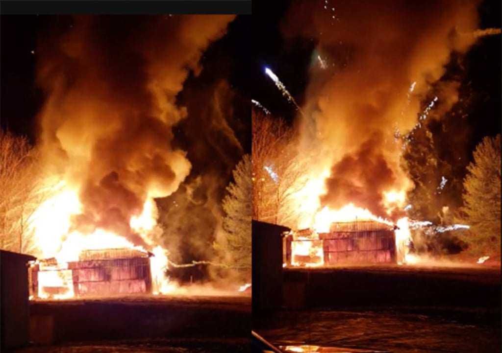 Así es la explosión de una bodega de pirotecnia