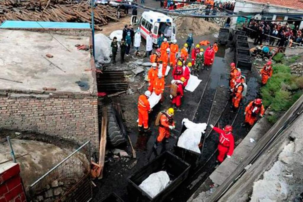 Sube a 21 personas muertas tras accidente en mina de China