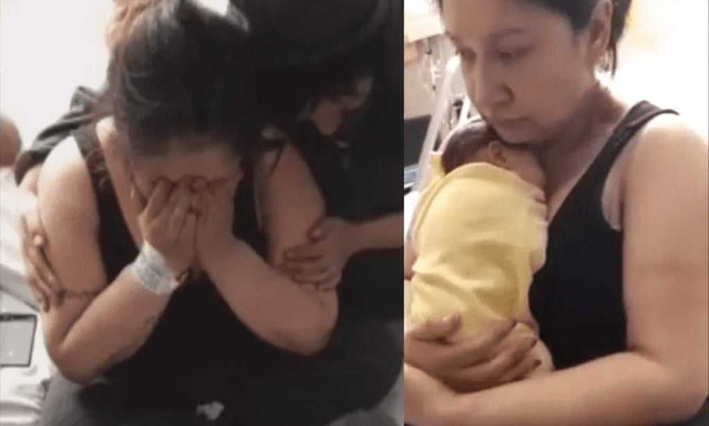 La reacción de una madre al ser separada de su hija recién nacida