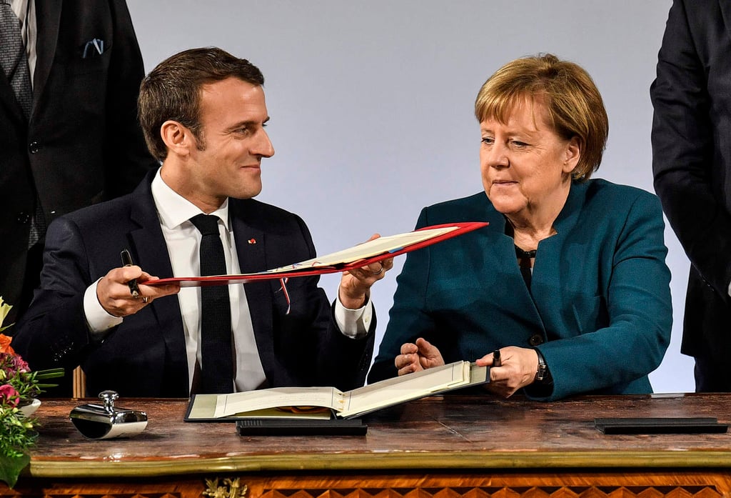 Merkel y Macron firman nuevo acuerdo de cooperación