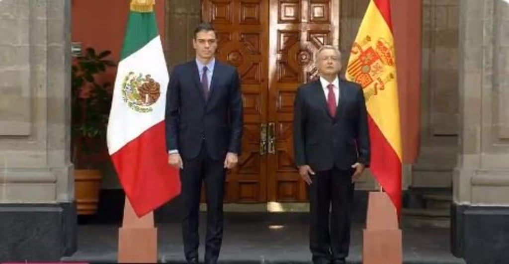 Presidente español se reúne con AMLO en Palacio Nacional