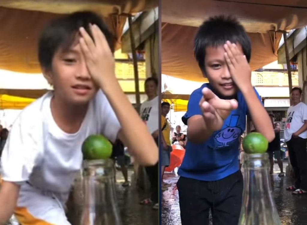 Niños, botellas y limones; un juego que entretiene a la red