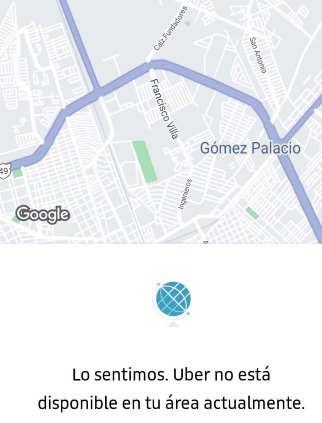 Uber, sin autorización en Laguna de Durango