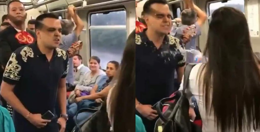VIRAL: Le da serenata a una mujer en el metro pero acaba mal