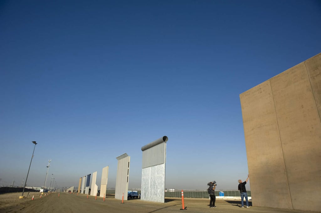 Derribarán prototipos del muro fronterizo con México de Trump