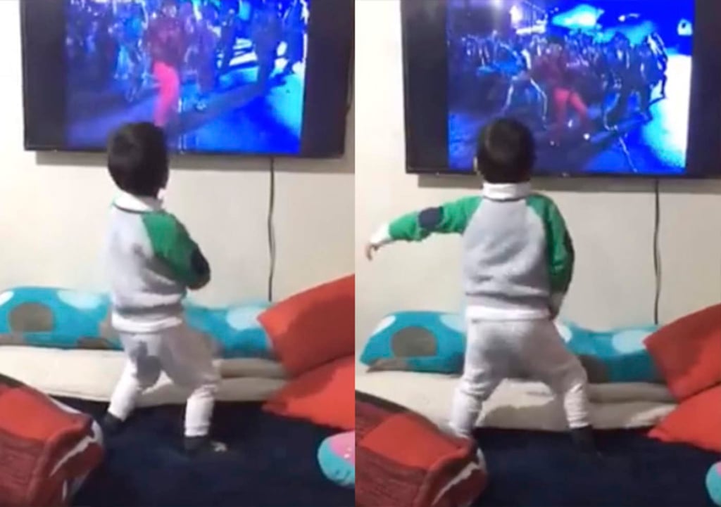 Niño enamora imitando a Michael Jackson en Thriller