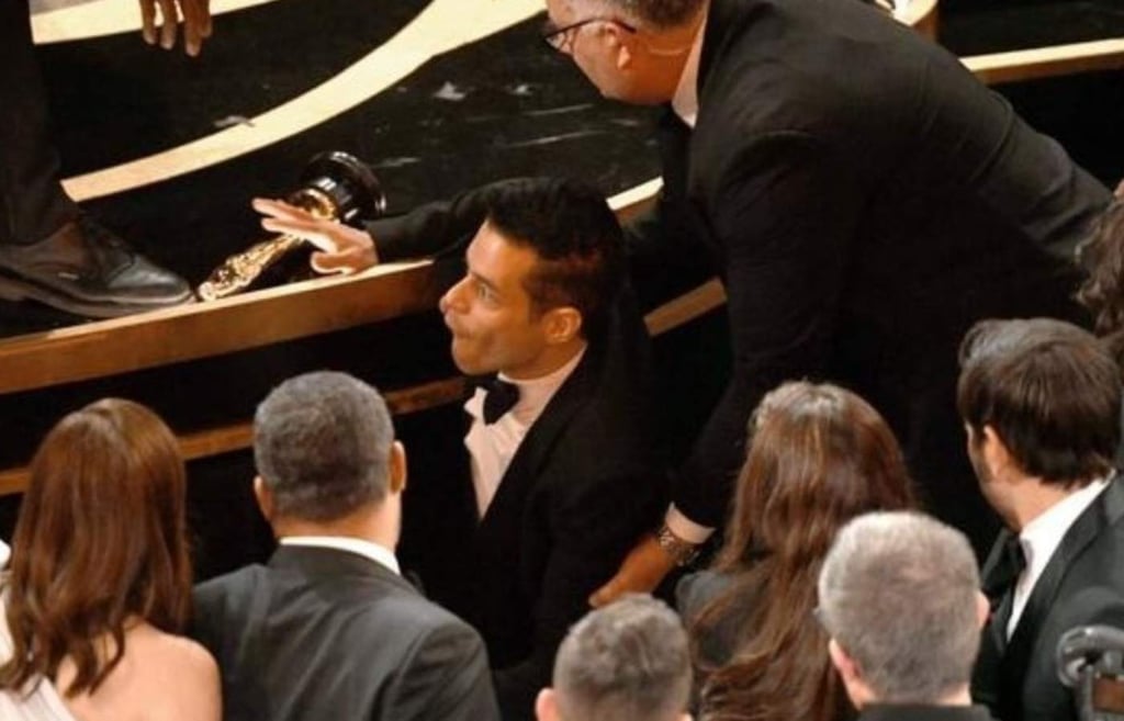 Rami Malek da el ‘juangabrielazo’ en los Oscar