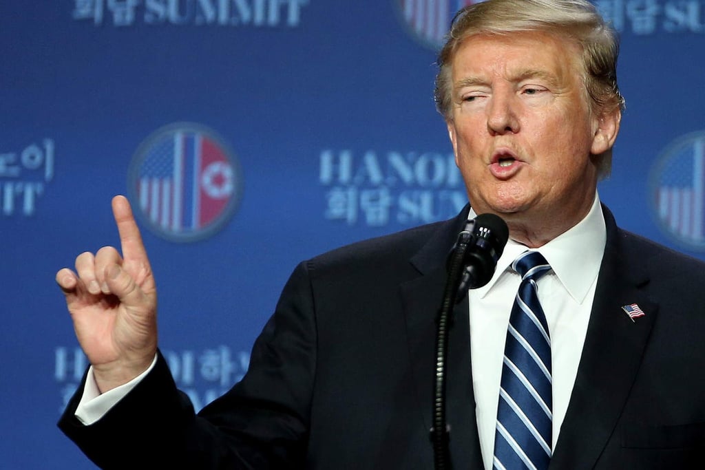 Trump dice que se retiró de cumbre con Kim porque le pidió levantar sanciones