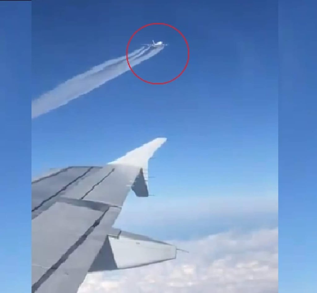 VIRAL: Registra el momento en que aviones casi impactan entre ellos