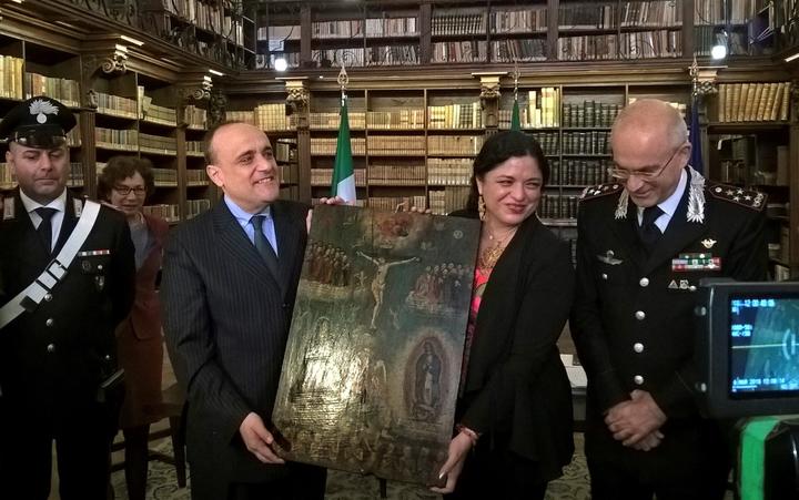 Italia devuelve pinturas a México