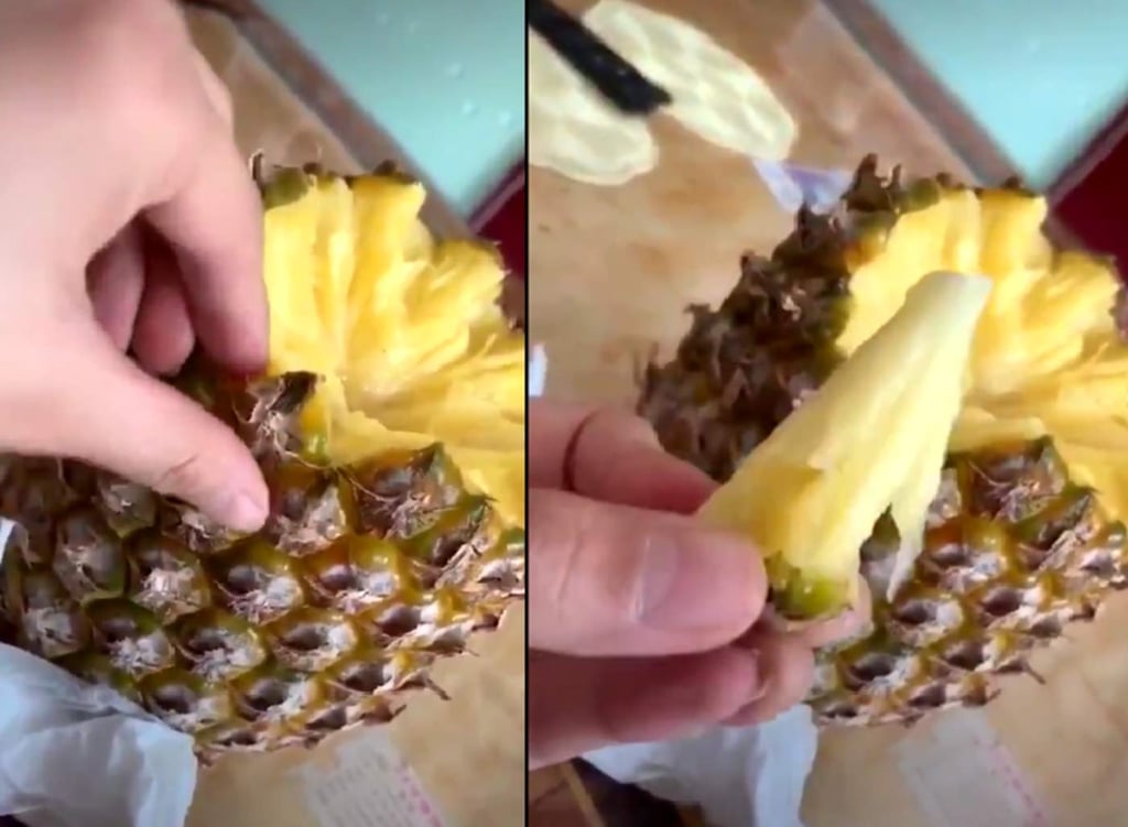 La forma ‘correcta’ de comer piña se hace viral