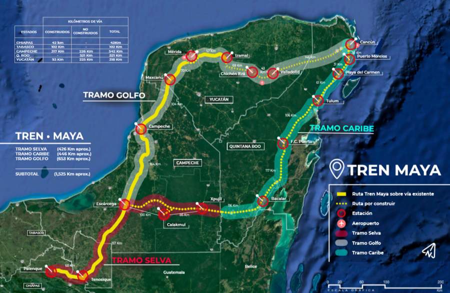 Semar proporcionará imágenes satelitales para construcción de Tren Maya