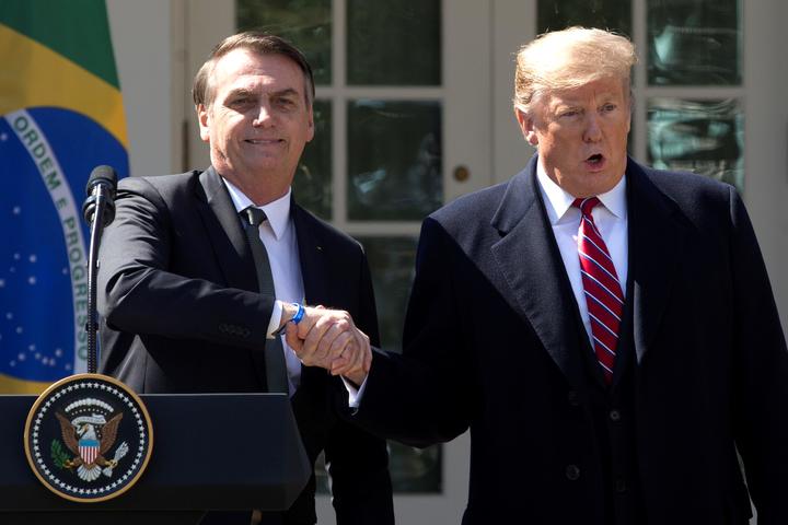 Bolsonaro y Trump exhiben su alianza