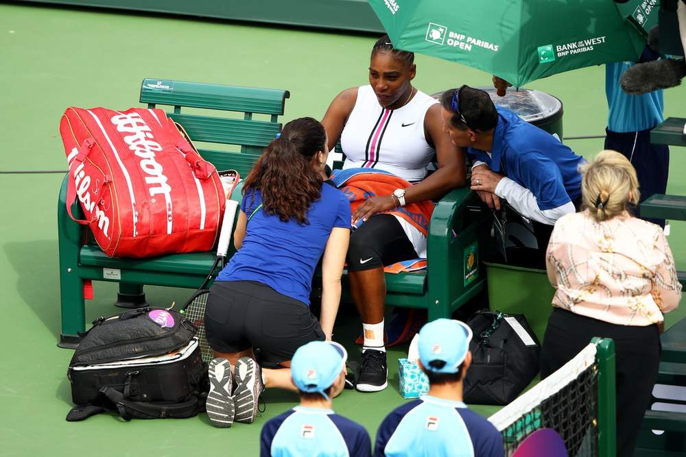 Serena abandona el Miami Open por lesión