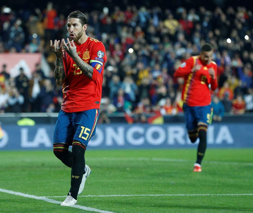 Ramos, entre los más goleadores de la Selección Española