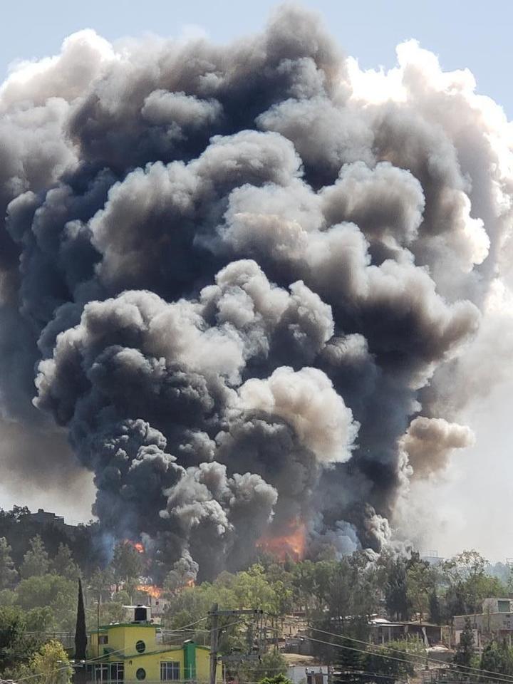 Captan explosión de pirotecnia en Chimalhuacán